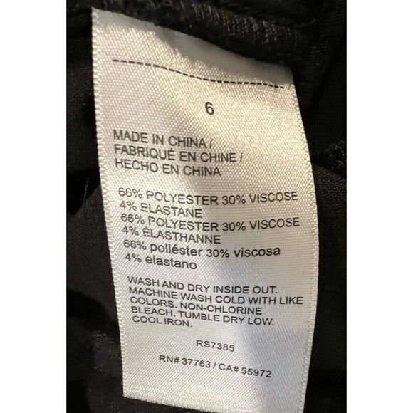 NWT Rafaella women's Black Pants Curvy Boot Cut High Rise MSRP $79 Size 6 - Picture 6 of 6